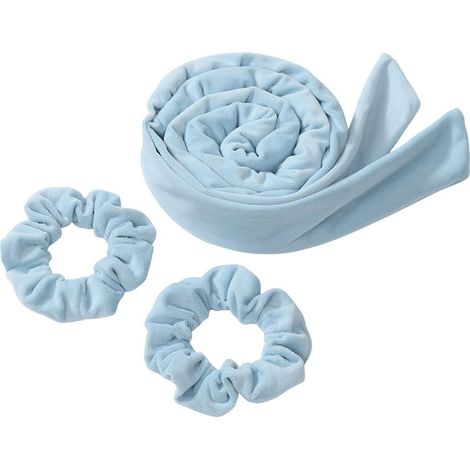Bandeau à bigoudis sans chaleur pour femmes, ruban pour boucles sans chaleur avec chouchous, bigoudis à nœud papillon pour des boucles parfaites pour la nuit (1/5)