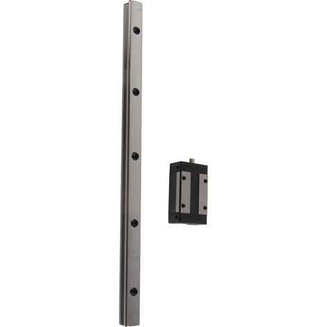 Kit de glissières à roulement linéaire à billes avec bloc en acier pour imprimantes 3D et pièces CNC, 300 mm (1/5)
