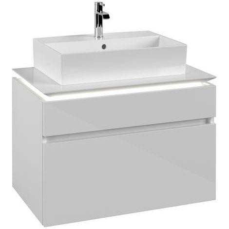 VB WTUS Legato B602 800x550x500mm avec cloche. 2 Ausz. WT m.tig Blanc brillant