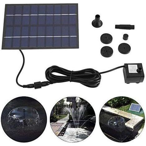 Solar Fountain, 1.8W 18 12CM Mini Landscape Water Fountain, Solar Water Pump for Stone Garden Fountain Fish Tank, Small Pond Decoration (1/5)