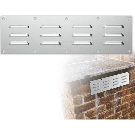 Panneau de ventilation en acier inoxydable pour lits de briques chauffants, panneau d'extraction pour barbecues, couvercle de ventilation adapté aux cuisines extérieures, avec écran.