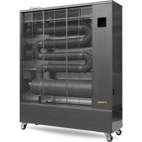 Chauffage Radiateur fioul professionnel mobile radiant infrarouge 40,7 kW motif en acier inoxydable 3500-6000 m³ Wifi Hipers WDP140IS (1/5)