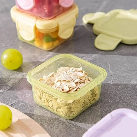 5Pièce Boite Conservation Alimentaire avec Couvercle Mini Boîtes de Conservation des Aliments Réutilisables Petit Boite de Conservation pour pour Stockage des Aliments (1/4)