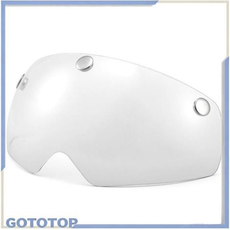 Visière de casque amovible Casque de vélo de montagne, casque de moto sport accessoires Visière magnétique transparente (1/4)