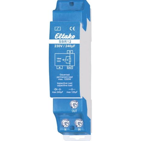 Eltako SBR12 Relé de limitación de intensidad 230V 16A para carril DIN