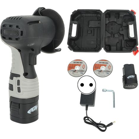 Mini meuleuse d'angle multifonction sans fil électrique portative outil de coupe polissage 110-240V prise UE (1/5)