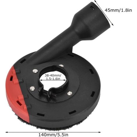 Cache-Poussière pour Meuleuse d'Angle 100mm - Protection Anti-Poussière pour Disque Diamant - pour Meulage Béton et Pierre - Accessoire Indispensable - 1 Pièce