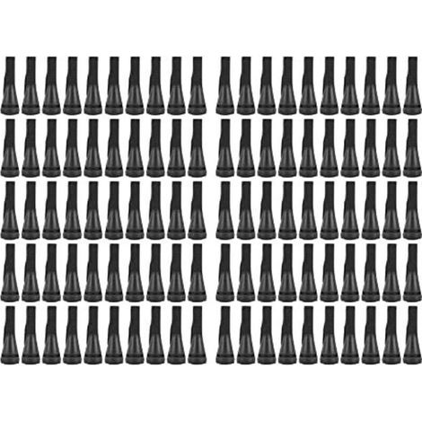 100 PCS Doigts De Plumeuse De Poulet pour Machine De Plumeuse De Volaille, Épilation en Poultry Epilator Caoutchouc Doigt Plumeuse Picker pour Poulet, Canard, Plumes D\'oies (Le Noir)