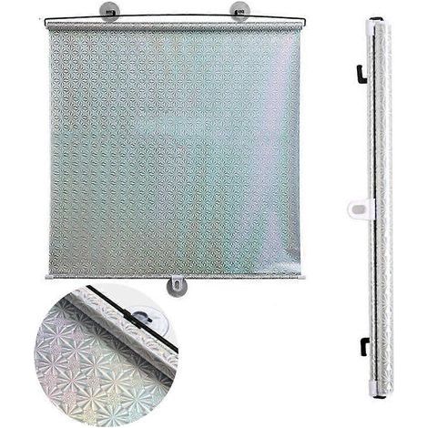 Store occultant argenté avec ventouses. protection UV. 45 cm x 125 cm (1/5)