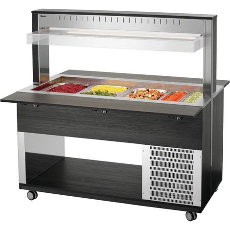 Chariot buffet inox réfrigéré 4 x GN x 1/1 (P)200 mm, 362 W, 220 V - MONO (1/5)