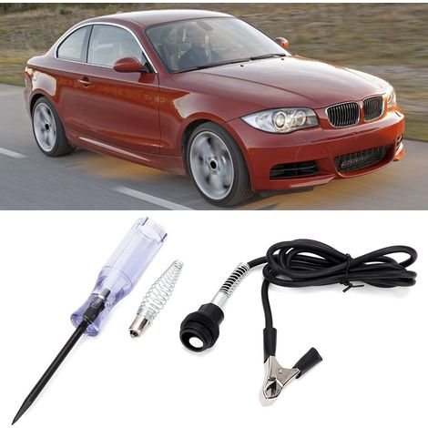 Testeur de tension électrique automobile avec lampe torche et sonde, outil de test de circuit 6-24 V (1/5)