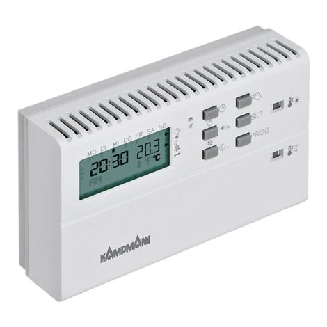 Thermostat électronique Katherm CV 230 V, montage en surface, blanc