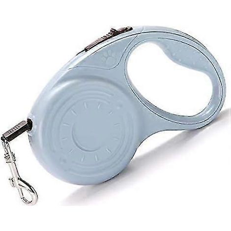 Laisse rétractable de 5 m avec poignée ergonomique antidérapante pour chiens de petite et moyenne taille jusqu'à 15 kg (1/5)
