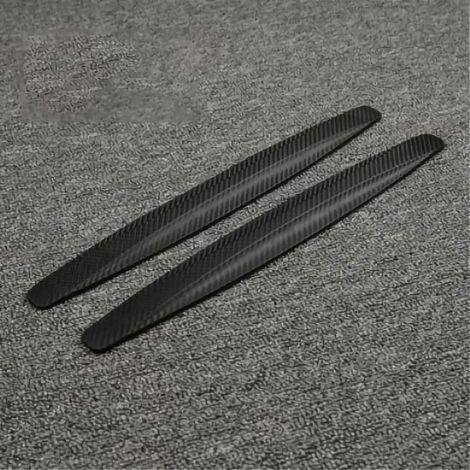 Protections pour pare-chocs automobile - 2 pièces PVC résistant aux collisions imperméable noir fibre de carbone élégant protection des angles trim (1/2)