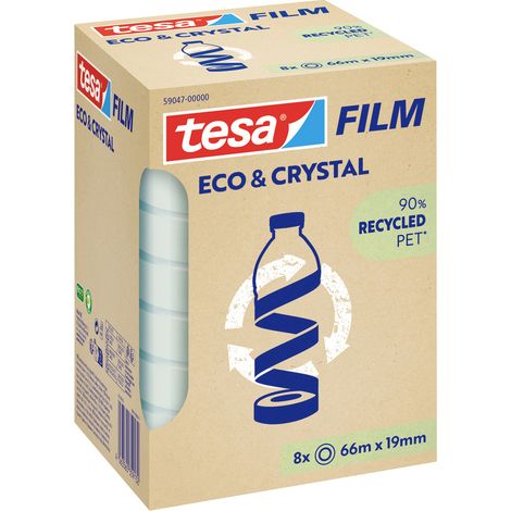 tesa  59047-00000-00 Klebeband tesafilm® Eco & Crystal  (L x B) 66 m x 19 mm 1 St.