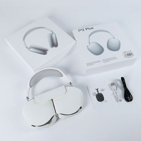 Casque Bluetooth P9 Plus Supra-Auriculaire, Micro Intégré, Design Pliable pour Téléphone et Ordinateur, Étui de Protection Inclus (1/4)
