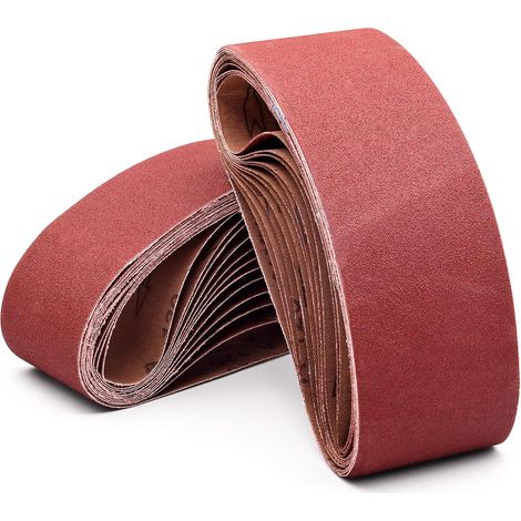x 21 inch Belt Sander Sanding Belts, 120 Grit 3 inch x 21 inch Aluminum Oxide Belt Sander Belt for Belt Sander, 24 Pack(3x21in, 120 Grit) (1/5)