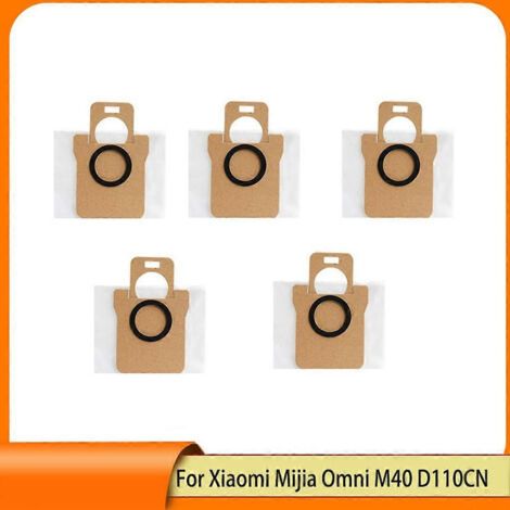NALOOKAMIC Kit d'accessoires pour aspirateur Xiaomi Mijia Omni M40/D110CN : brosses latérales, filtres HEPA, lingettes de nettoyage, sacs à poussière (1/4)