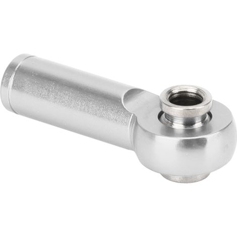Lot de 10 biellettes de serrage M4 en alliage d'aluminium, filetage positif et négatif, pour voitures RC miniatures 1/10 (argent).