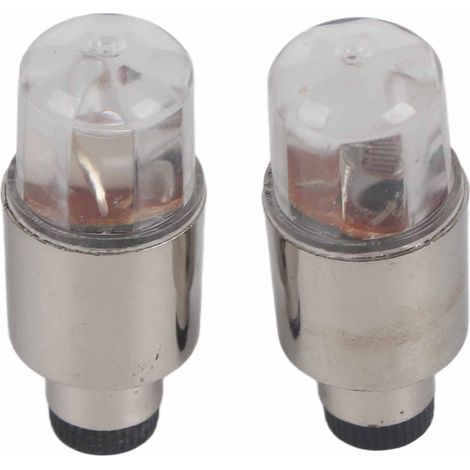Lot 2 Feux de Roue LED pour Pneus Voiture, Vélo, Moto, 4x4, SUV - Éclairage de Valve, Flash de Rayon, Lumière de Jante, Accessoire Auto (1/5)