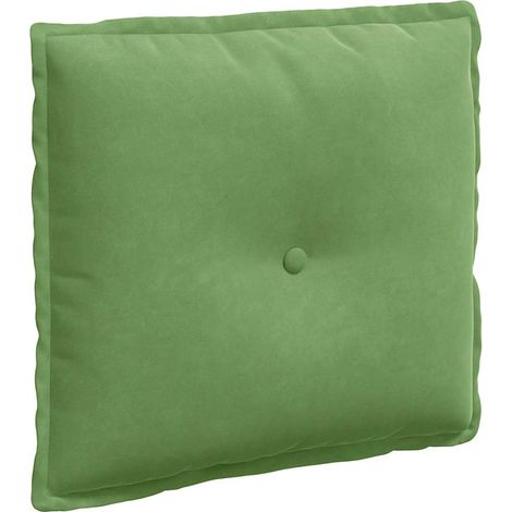 Back Pillow Light Green 50 x 45 cm Corduroy Fabric vidaXL (1/5)