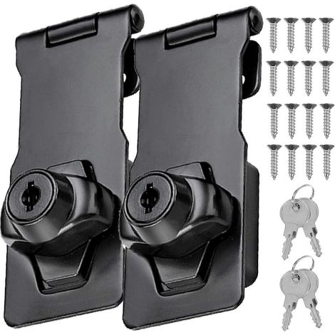 Serrure de porte avec clé, serrure de sécurité, serrure pour armoire, serrure pour porte coulissante (1/5)