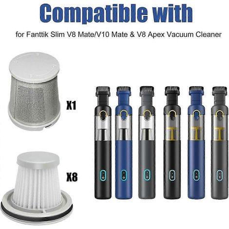Filtres lavables pour aspirateurs Fanttik Slim V8/V10 Mate et V8 Apex, filtre de rechange (1/3)
