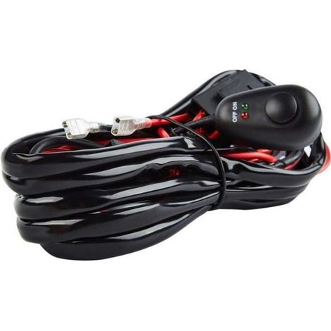 Faisceau Electrique - 12V 40A - Pour Barre Phare LED - SUV ATV Camion Tout-Terrain - 1 Unite (1/4)