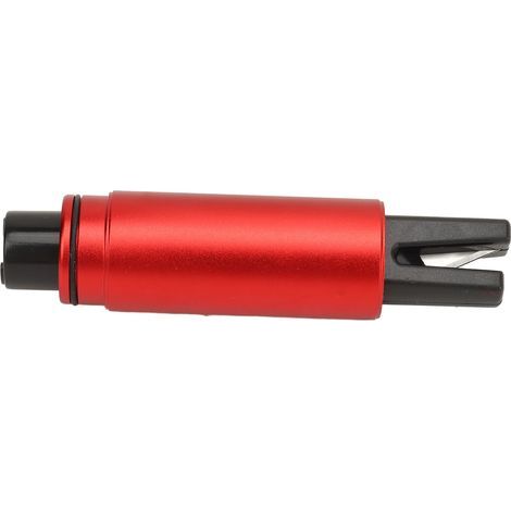 Hochleistungs-Autoscheibenbrecher/Sicherheitsgurtschneider aus Aluminium, rot, mit starker Schlagkraft, Notfallrettungswerkzeug (1/5)
