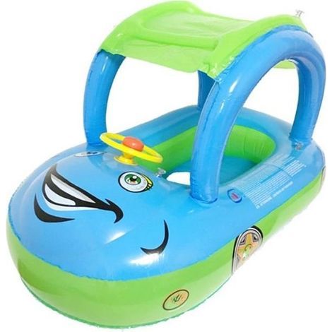 (BLAU) Aufblasbarer Sitz – BLAU – 75 x 60 x 20 cm – PVC – Baby 6–36 Monate – Für den Außenbereich geeignet