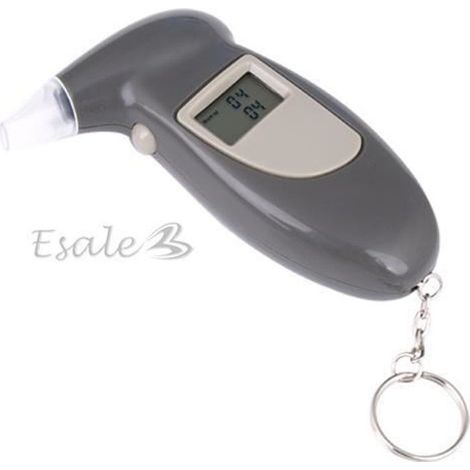 LCD Alcotest Alcootest de Poche Test Alcool Ethylomètre Ethylotest + Porte-clés (1/4)