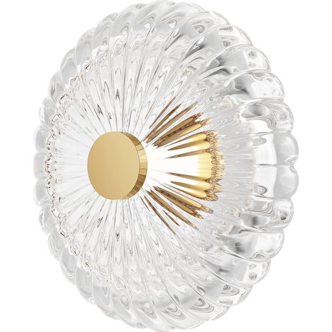 Applique Art Déco oro vetro rigato LED 8W Amulet Maytoni (1/2)