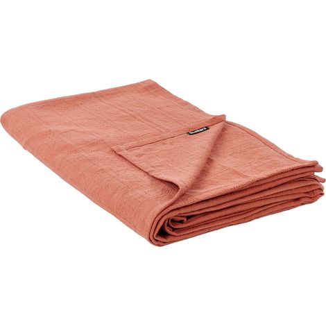 Tagesdecke MARAKA Baumwolle 200 x 220 cm Hellrot