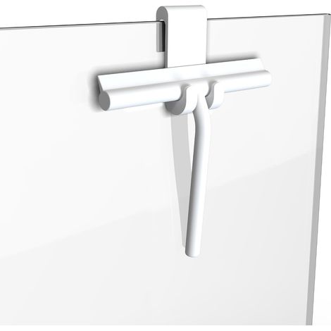 Essuie Glace Blanc Antidérapant, Pour Douche, Fenêtres et Carrelage, Facile à Utiliser, Pour Salle de Bain (1/5)