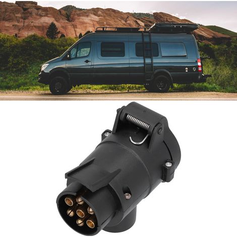 Adaptateur de remorque européen 7 vers 13 broches, interface camion, prise d'alimentation pour camping-car, connecteur étanche (1/5)