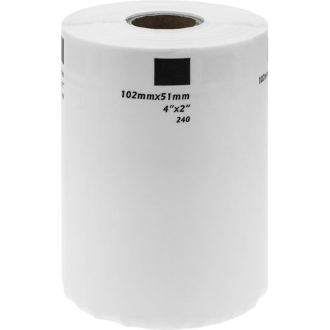 BeMatik - Rouleaux bobine 600 étiquettes compatible Brother DK-11240 102x51mm 10-pack (1/5)