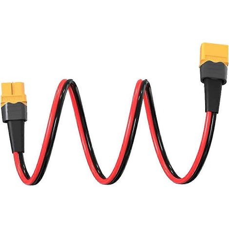 Connecteur de batterie parallèle XT60H 12AWG, câble mâle/femelle à double rallonge, fil silicone de 1 m pour moteur RC (1/5)