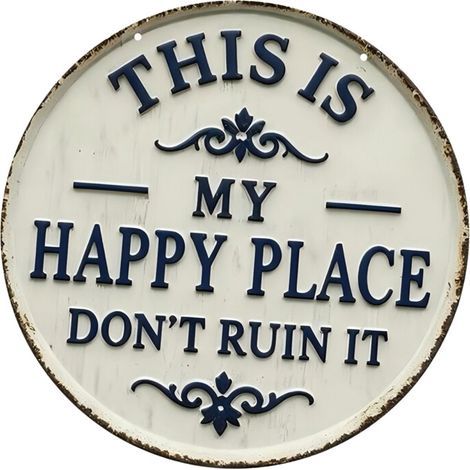 Panneau métallique de jardin avec Message amusant, Plaque-20