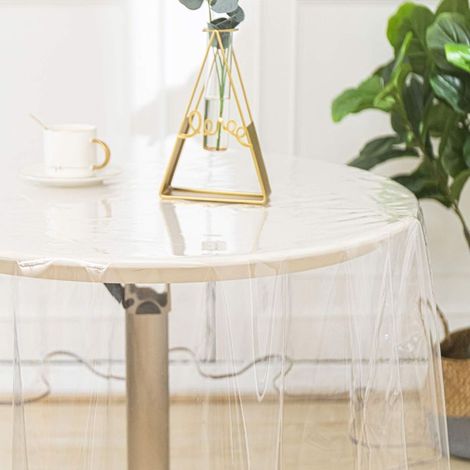 KLVGTIFS PUNappe ronde transparente Transparent 160 cm (1/3)