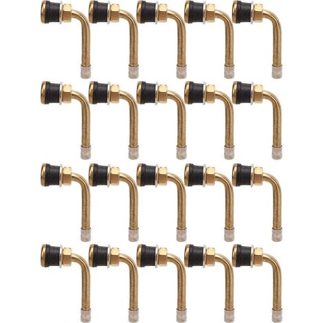 Extension de tige de Valve de pneu en cuivre, 20 pièces, résistante aux rayures, pour camion, remorque, camping-car, véhicule récréatif (1/5)