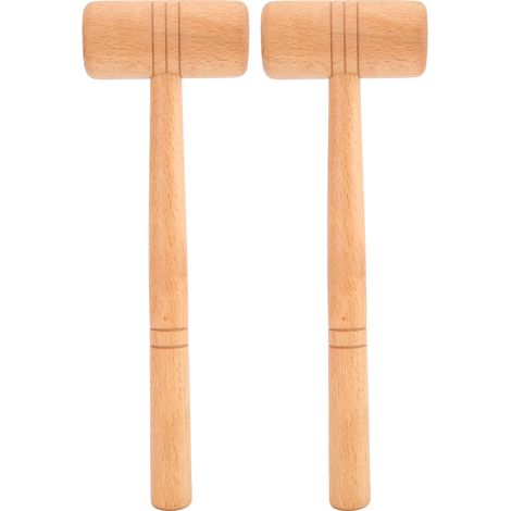 2 Pièces Marteau en Bois pour Bricolage, Réparation Bijoux et Travail des Métaux (1/5)