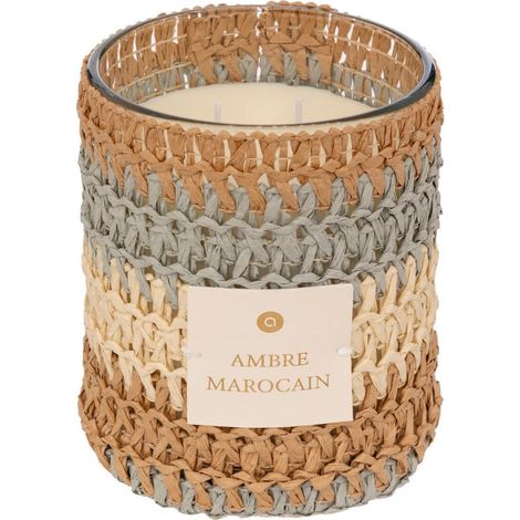 Bougie Parfumée en Verre "Zaya" 470g Ambre Marocain (1/4)
