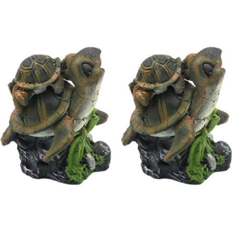 Miniature Aquarium pour Tortues Bébé et Maman, Kit Décoratif pour Terrarium, Habitat Artisanal pour Enfants, Ornements de Loisirs Créatifs (1/4)