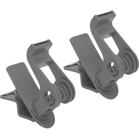 2PCS Pince Table Distributeur Ruban Adhésif Antidérapant – Support Adhésif avec Coupe Rotative 360° Maison École Atelier Entrepôt, Gris (1/5)