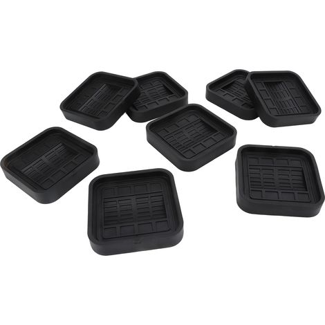 Set mit 8 Gummirollen für Bett, Tisch, Rollstuhl und Möbel mit rutschfesten Pads (1/5)