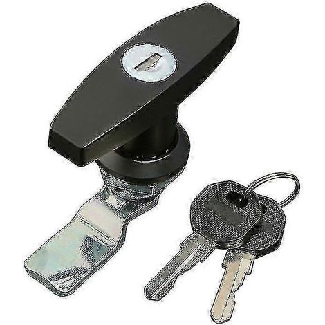 Verrou de porte universel à poignée en T compatible avec les remorques, caravanes, camping-cars, hard-tops de camions et boîtes à outils sur le marché européen (1/5)