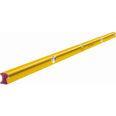 Stabila – Niveau à bulle 244 cm – Profilé R en aluminium – Surface de mesure extra-large – Précision 0.50 mm/m pour chantiers difficiles