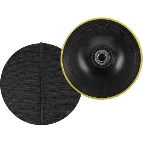 Lot de 2 tampons de Support Auto-agrippants de 150 mm (6 Pouces) avec Filetage M14, pour Ponceuse orbitale, polisseuse, etc. (1/5)