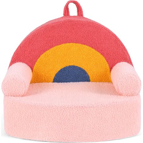 Fauteuil pour Enfants, Canapé Enfant en Forme d'Arc-en-Ciel avec Rembourrage en Mousse Souple, Accoudoirs, Housse Lavable, Chaise pour Filles et (1/5)