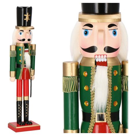 Nussknacker Opa 60 cm Holz bunter Soldat, Weihnachtsfigur (1/5)